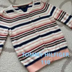 【TOMMY HILFIGER】ボーダーカーディガン 110