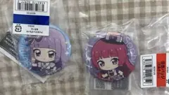 アイカツ！×プリパラ あそーと 出会いのキセキ！ 缶バッジ スミレ＆そふぃセット