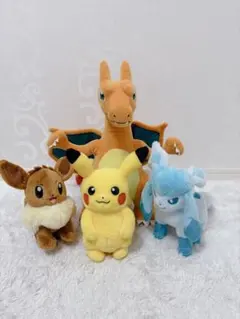 ポケモン ぬいぐるみ 4体セット リザードン ピカチュウ イーブイ グレイシア