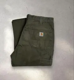 (623)Carharttペインターパンツ オリーブＷ34×Ｌ36