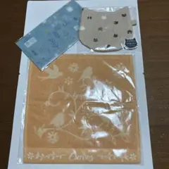 Curves 鳥と花のデザインタオルなど3点