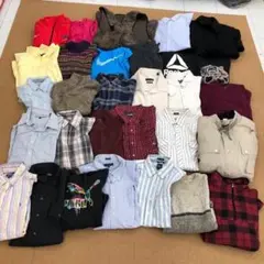M17　アメリカ古着　ブランドミックス　長袖類　シャツ等　30着セット　まとめ