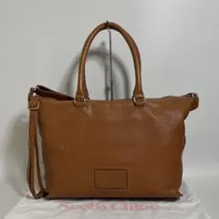 2606-8｜シーバイクロエ 2WAYハンドバッグ レザー ブラウン系 | Mercari