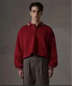 【GRANCY】ジップレイヤード ワイドショート ポロシャツ