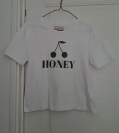 チェリープリント半袖Tシャツ