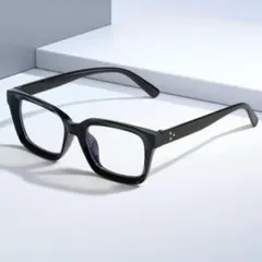 黒縁メガネ 伊達メガネ 太枠 ユニセックス ブルーライトカット おしゃれ 度なし