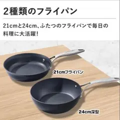 MEYER サーキュロン フライパン 21cm＆24cm&ガラス蓋24cmのサムネイル