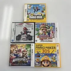 任天堂 3DS DS ソフト マリオシリーズ 5本セットのサムネイル