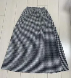 値下げ☆GUセット ギンガムチェック フレアロングスカート