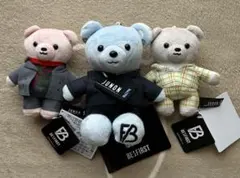 BE:FIRSTジュノン　モアプラスぬいぐるみ&マスコット　くま　3種セット