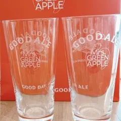Mrs. Green Apple ロゴ入りグラス 2個セット