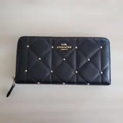 期間限定値下げ!! COACH コーチ 長財布 F53637 キルティング 新品COACH コーチ 長財布 ラウンドファスナー キルティング F53637