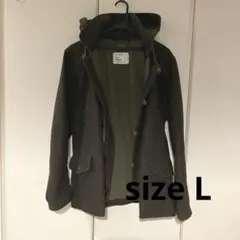 モンキータイム ダークグリーン カーキー ダッフルコート L