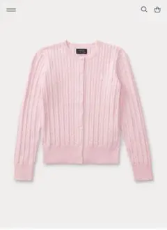POLO RALPH LAUREN ミニ ケーブル コットン カーディガン