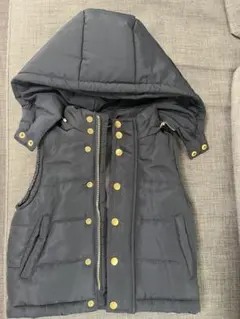 【11月末まで】プティマイン petitmain 中綿ベスト サイズS ネイビー