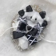 ぬい服 10cm にじぱぺっと ねこ 黒 ハンドメイド
