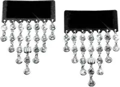 ギャルソンdad　カーテンクリスタルチェーン　シルバークリスタル