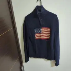 ポロバイラルフローレン 星条旗ニット
