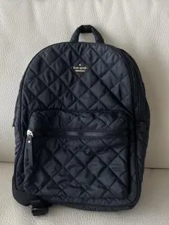 【kate spade】ブラック キルティングバックパック