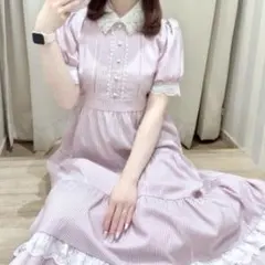 evelyn ラメギャザーロングop ワンピース オフホワイト - メルカリ