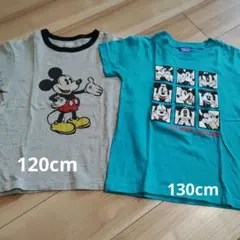 120cm、130cm☆ユニクロ他☆ミッキーTシャツ2枚