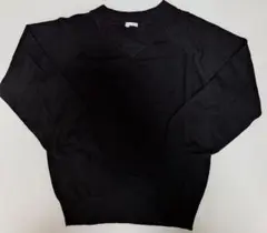 美品質！レディース　ブラック　M 長袖ニット　Vカット MCINEMACLUB