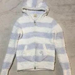 ジェラピケ ルームウェア もこもこ スムーズィー ボーダーパーカ Wジップ