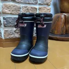 Coleman 17cm 子供用 長靴 レインブーツ 黒×紺のサムネイル