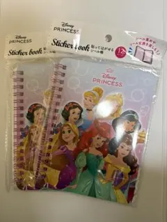 Disney ディズニープリンセス シール帳 2点 シールノート