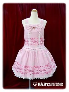 BABY　Ribbon Ribbon サロペット　ピンクのサムネイル