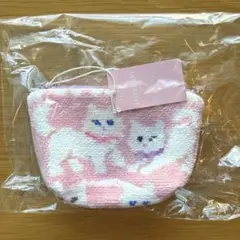フェイラー モフモフネコチャン　舟型ポーチSサイズ