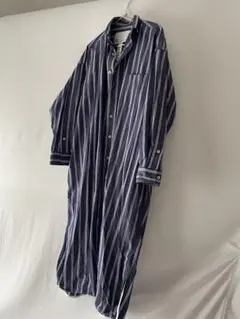 TICCAマルチストライプ リネン ロングシャツ ワンピース - メルカリ