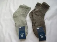 モンゴル暖かいウール靴下(サイズ23-25)2足セット