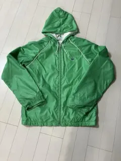 LACOSTE フード付き ナイロンジャケット グリーン　メンズS