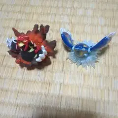 ポケモンフィギュア　ゲンシカイオーガとゲンシグラードン