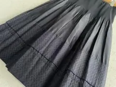 美品 ハナエモリ 日本製 デザイン スカート エレガント 森英恵 ドレス 希少