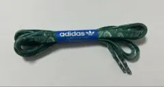 adidas スニーカー 靴紐　緑　ペイズリー