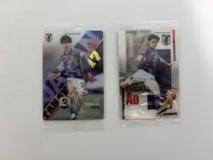 サッカー日本代表 ツインウエハース 田中碧 レア/ノーマルカード