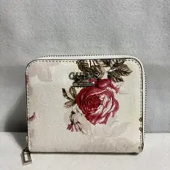 GUESS ゲス　花柄 二つ折り財布