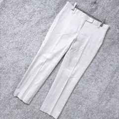 5564 トゥモローランド クロップド丈 パンツ Ｍ ベージュ 綿 ラメ 日本製のサムネイル
