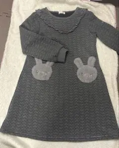 メゾピアノ⭐︎140⭐︎グレーワンピース