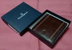 【新品未使用】Munsingwear 財布 二つ折り ブラック レザー