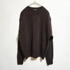 UNIQLO ユニクロ ウール100% クルーネックニット セーター M 秋冬
