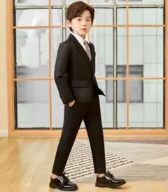 未使用 フォーマル 男の子スーツ 120cmセット5点とシューズ17cm