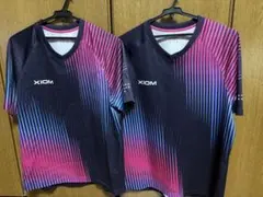 XIONM 卓球ウェア Vネック 2枚セット