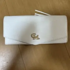 CECIL McBEE 長財布 ホワイト 花柄