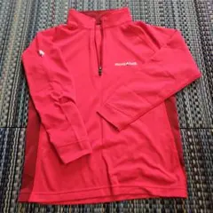 アウトドア　mont-bell ハーフジップトップ 130 レッド