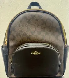 【正規品】COACH コーチ リュック チャーリー シグネチャー ブラウン