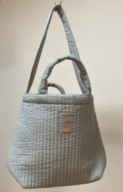 リンネル11月号付録 DOD キルティングトートバッグ グリーン