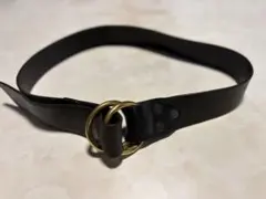 RRL ダブルアールエル レザーベルト ブラック 32